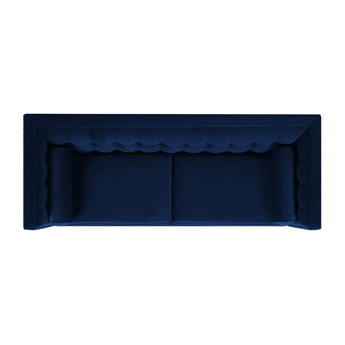 84" Navy Blue Velvet Tufted Sofa M32374