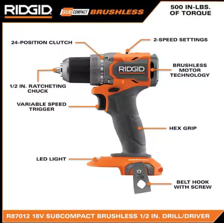 18V Brushless Cordless 1/2 in. Drill/Driver Kit with 2.0 Ah Batteries Z117