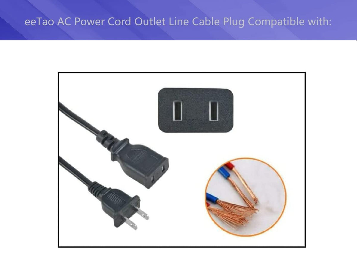 6 Feet AC Power Charging Cord Charger Cable W82452