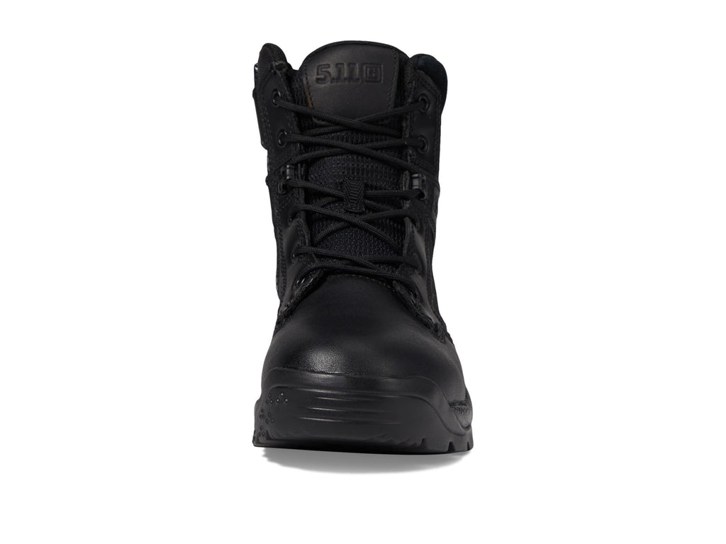 Black 6-Inch Side-Zip Work Boots Z43505
