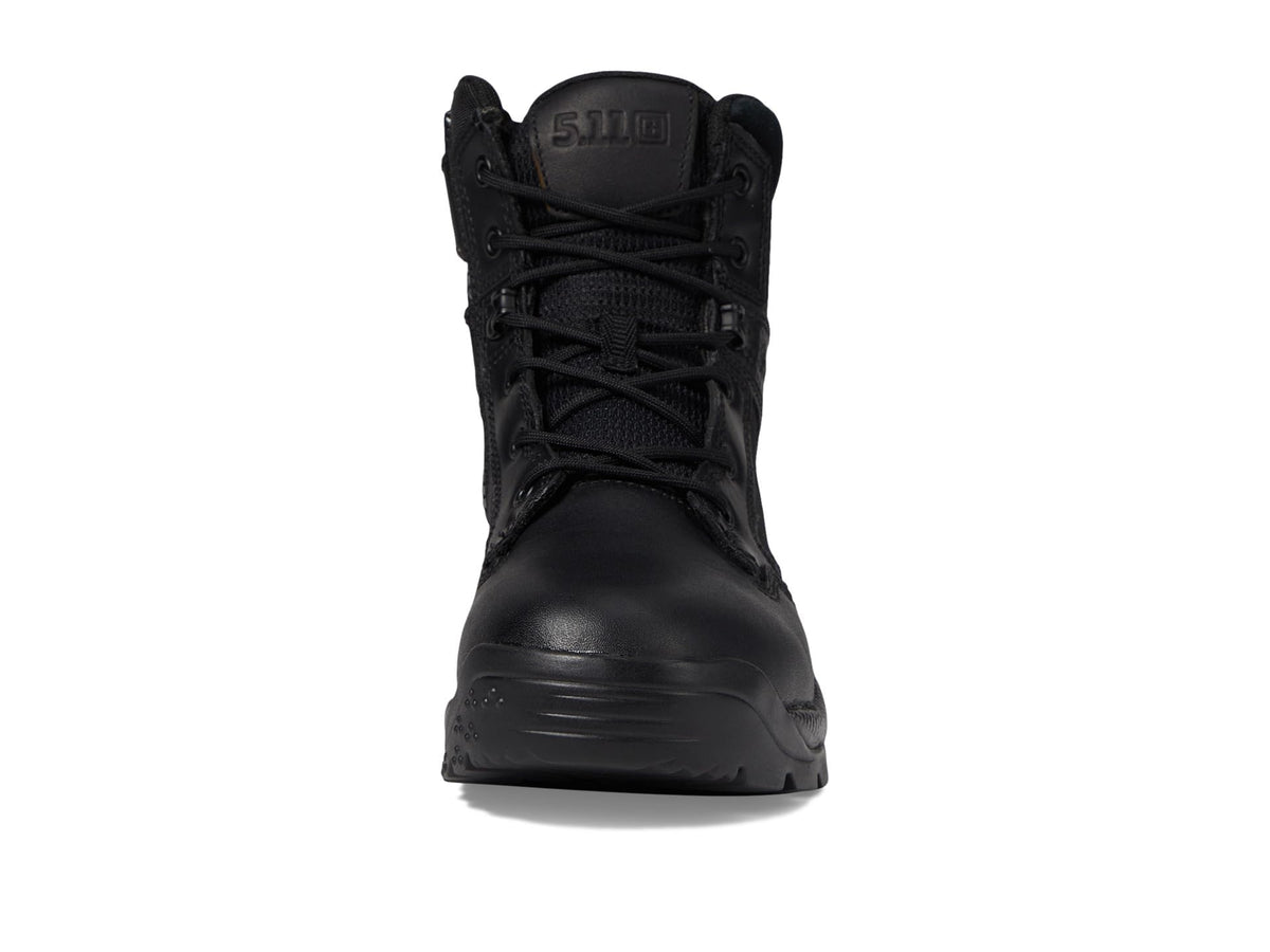 Black 6-Inch Side-Zip Work Boots Z43505