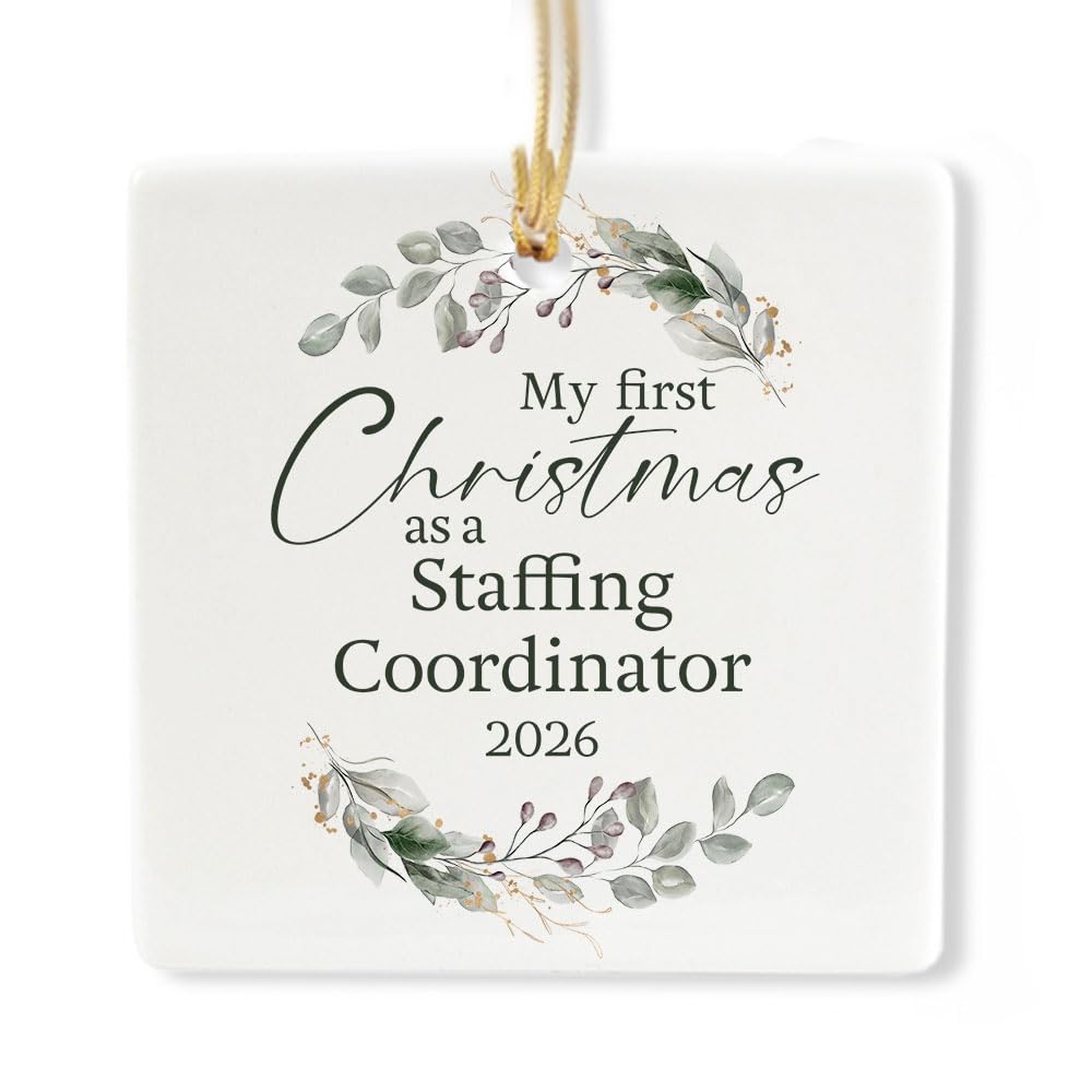 Ceramic 3-inch Square Ornament N386323