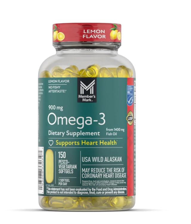Omega-3 Fish Oil Softgels 900 mg 150 ct J26901