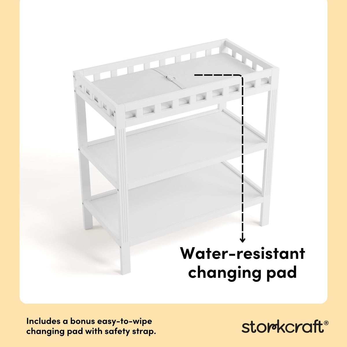 White Changing Table A1026