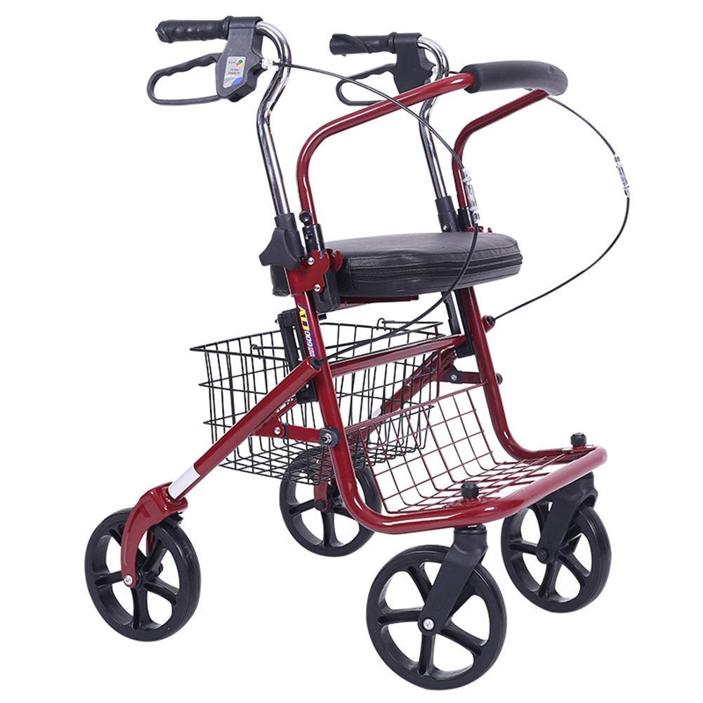 Folding 4 Wheel Rollator Walker with Seat Bag X623957