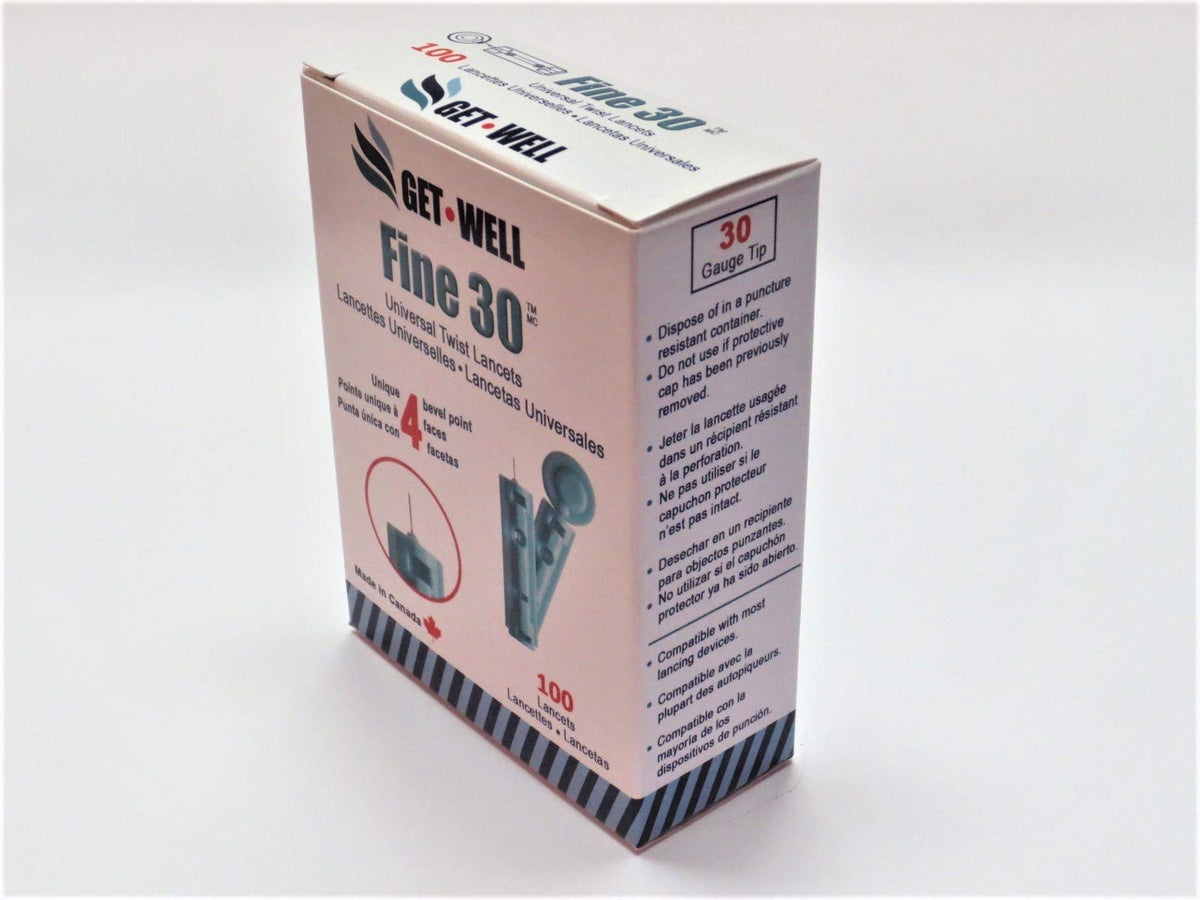 30g Twist Lancets 100 Ct. Blood Glucose Test Strips 100 Ct. Z274785