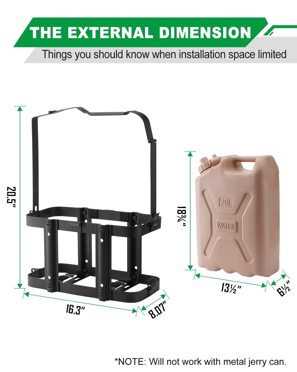 5 Gallon Water Container Holder Mount C37641