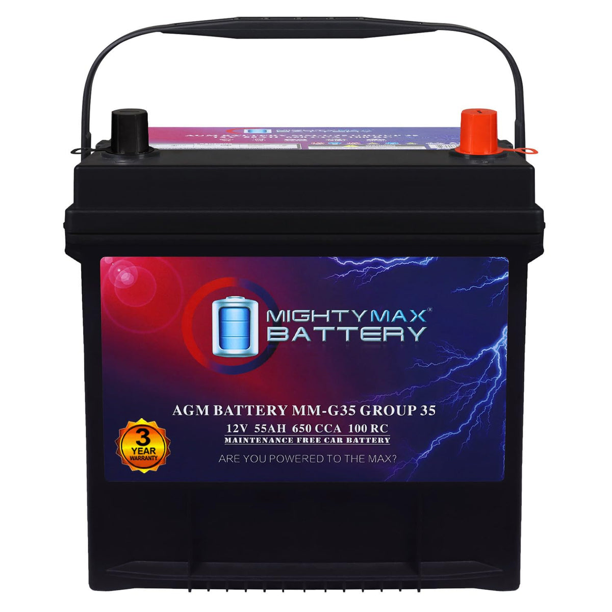 12V 55Ah AGM Replacement Battery L968581