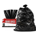 55 Gallon 2 Mil Black Heavy Duty Trash Bags, 20 Count H41154