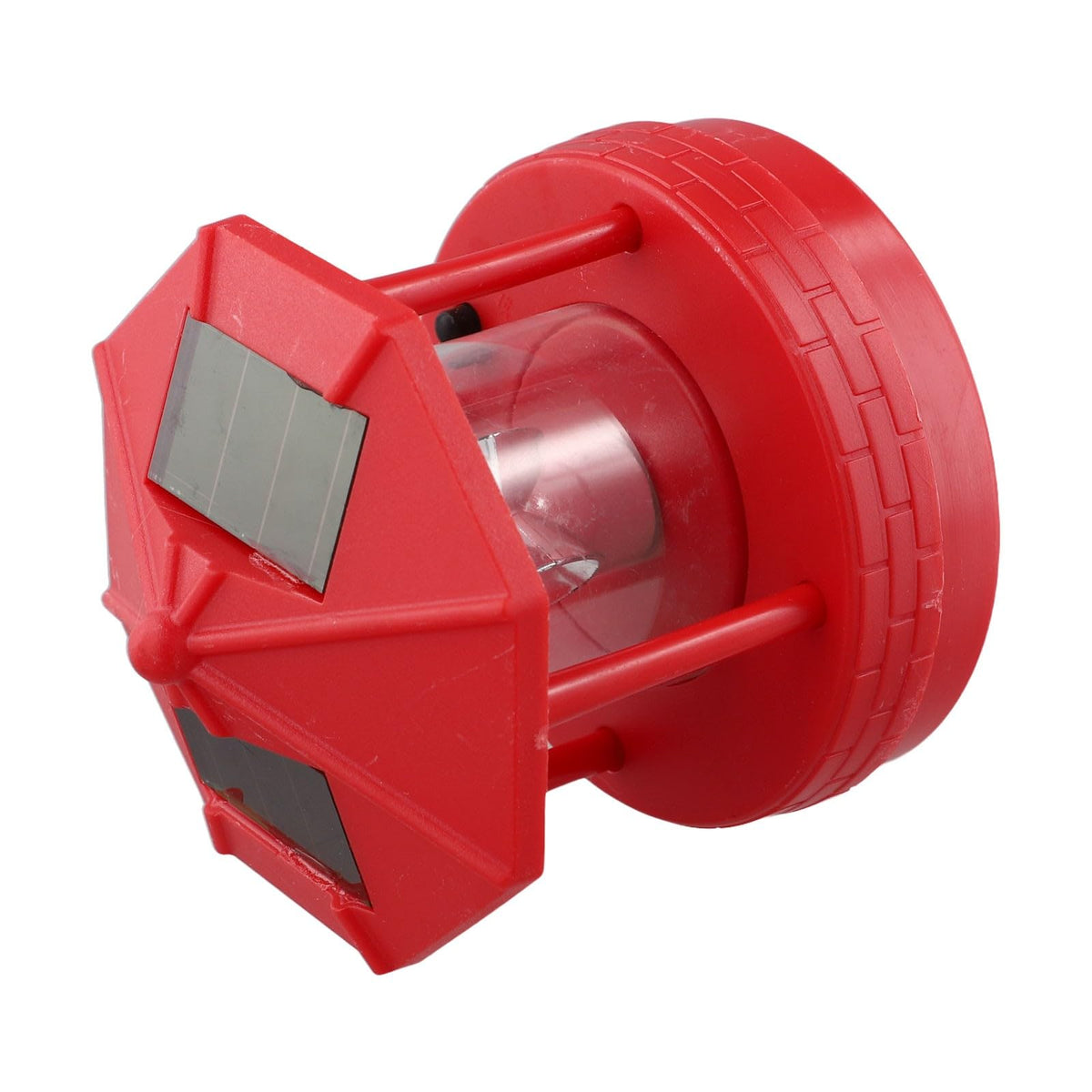Rotating Solar Lighthouse Light Outdoor Garden Lawn Lamp with 2 Panels Y619