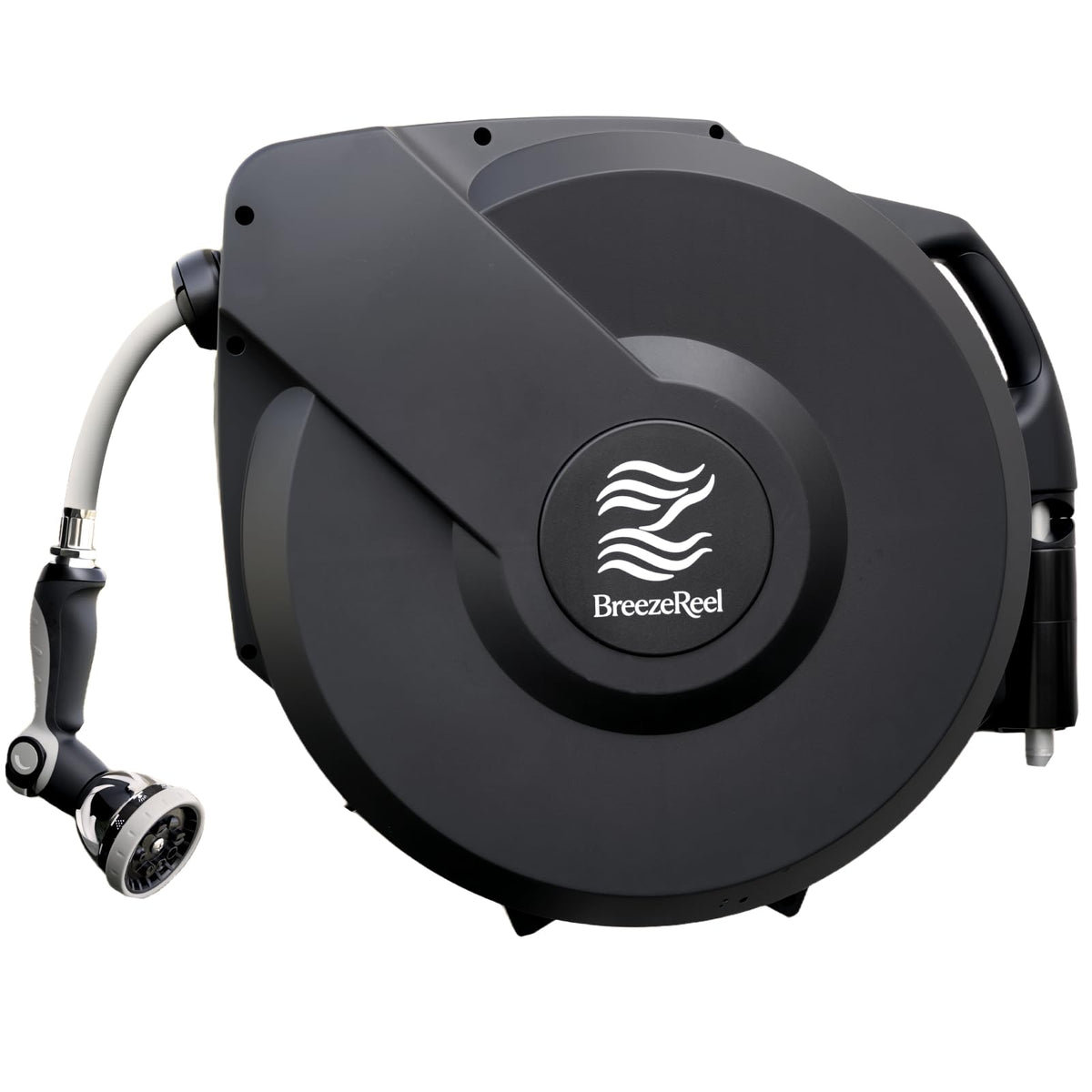 Retractable Garden Hose Reel, 5/8 in x 100ft, Auto Rewind E925