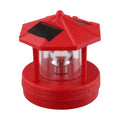 Rotating Solar Lighthouse Light Outdoor Garden Lawn Lamp with 2 Panels Y619