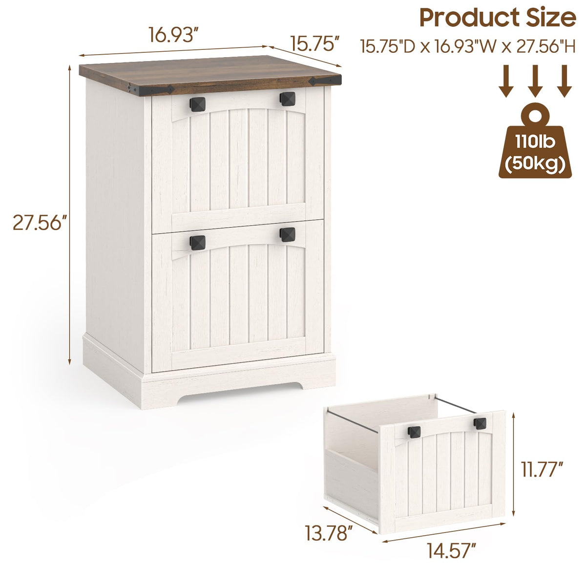 2 Drawer Small File Cabinet G755489