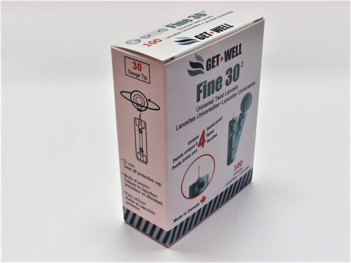 30g Twist Lancets 100 Ct. Blood Glucose Test Strips 100 Ct. Z274785