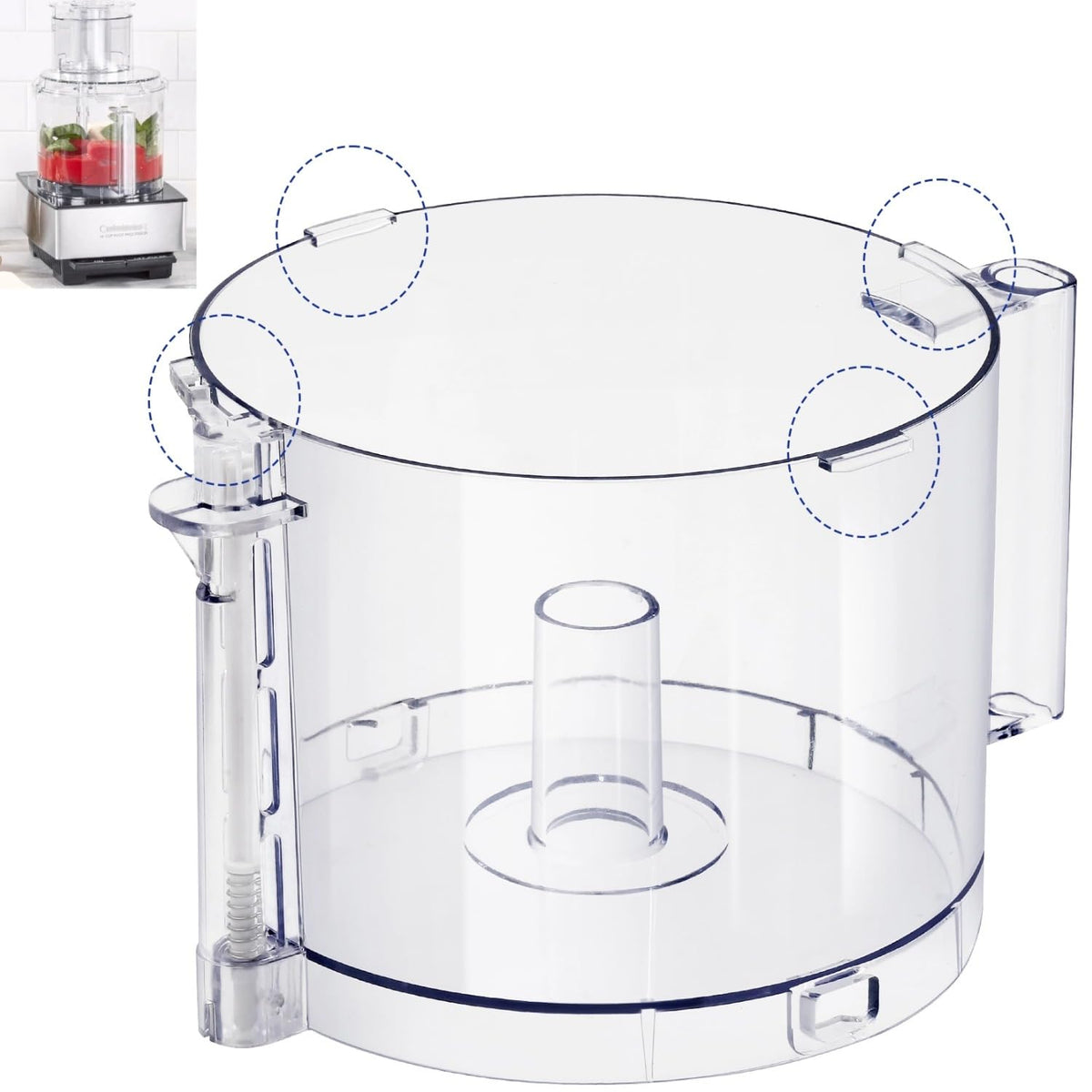 14-Cup Food Processor Work Bowl Replacement with Handle J69249