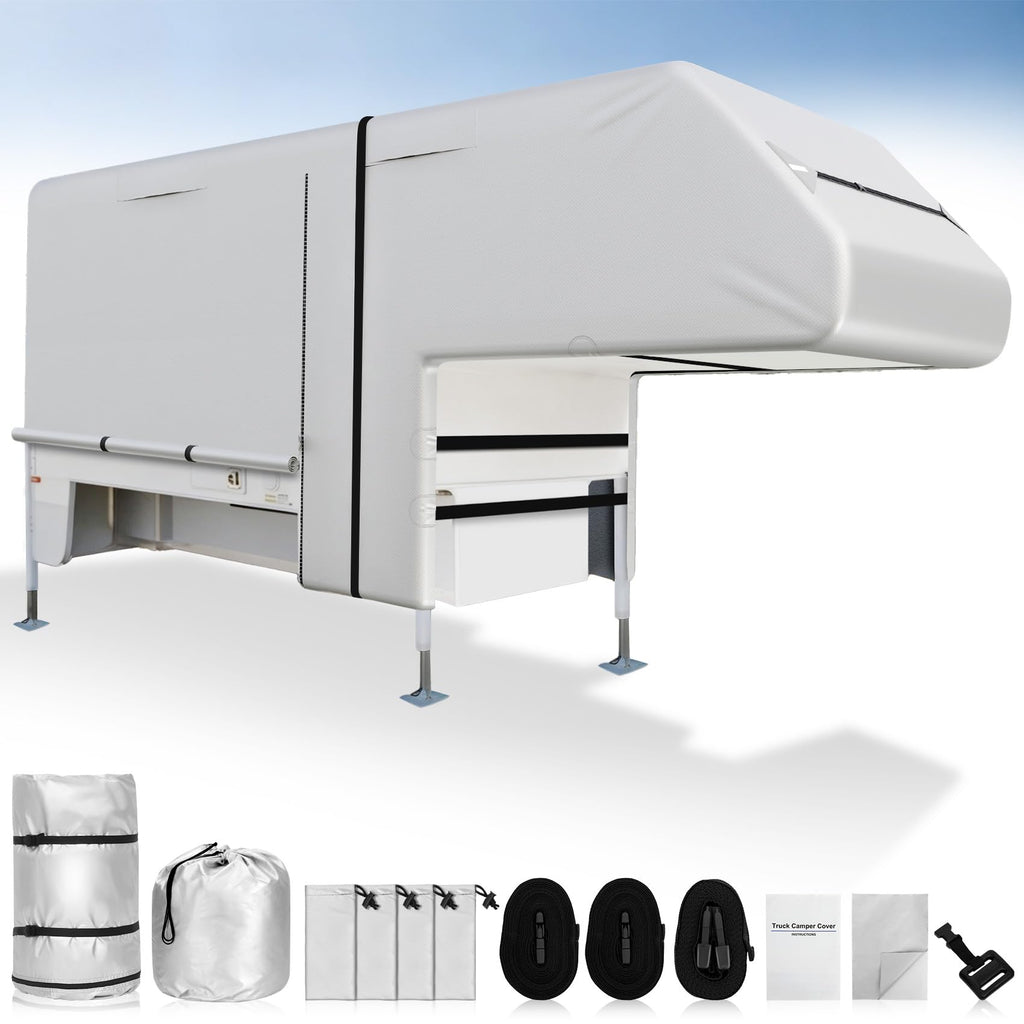 10-12ft Truck Camper Cover 300D Oxford C910530
