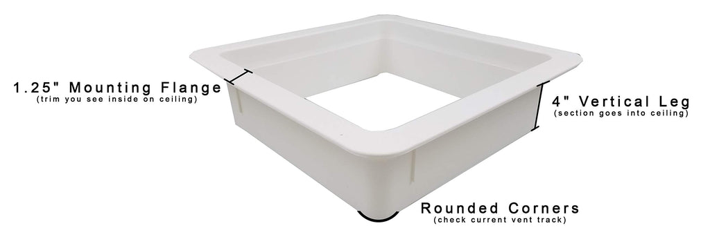 White RV Roof Vent Z14031