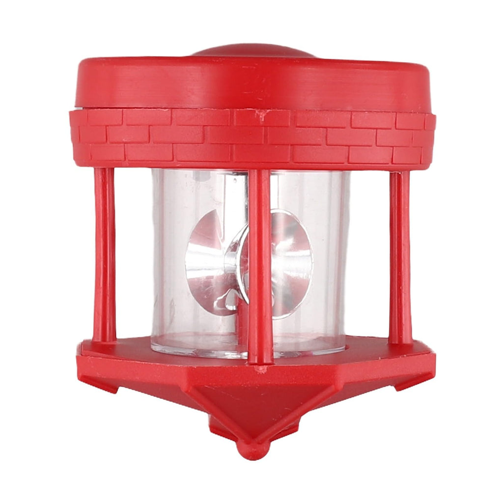 Rotating Solar Lighthouse Light Outdoor Garden Lawn Lamp with 2 Panels Y619