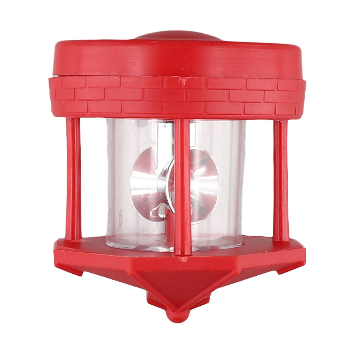 Rotating Solar Lighthouse Light Outdoor Garden Lawn Lamp with 2 Panels Y619