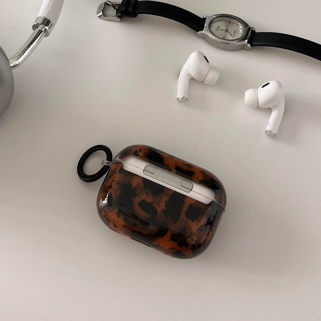 Leopard Cheetah Print AirPods 3rd Generation Case with Keychain I358