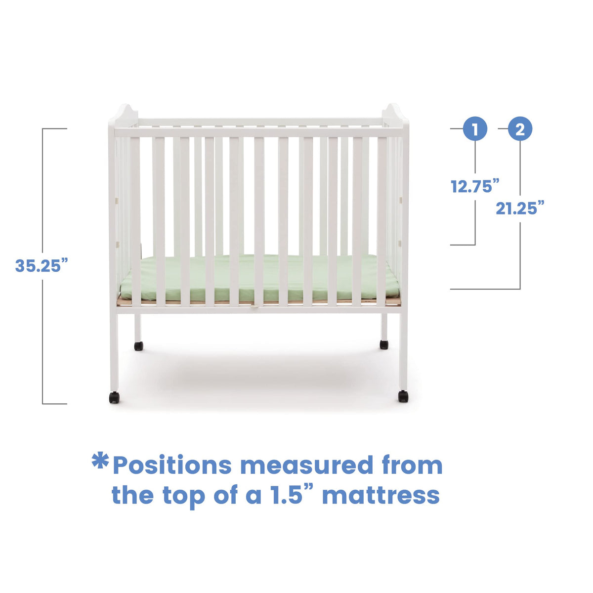 Folding Portable Mini Baby Crib with Mattress K974949