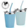 Stainless Steel Kids Cups with Lids, 12oz Spill Proof, 2 Pack H536157