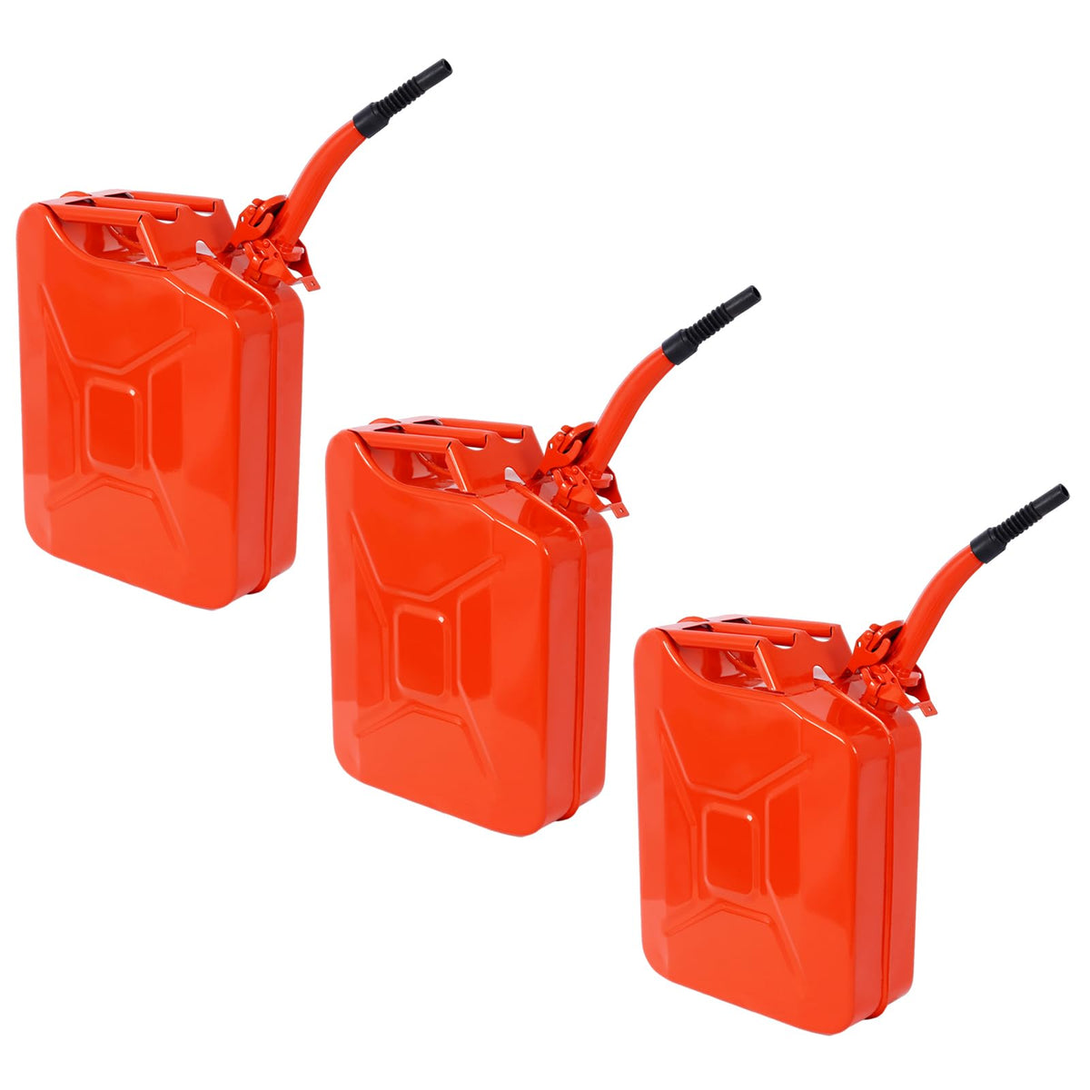 5 Gallon Steel Jerry Fuel Can Set of 3 N2394