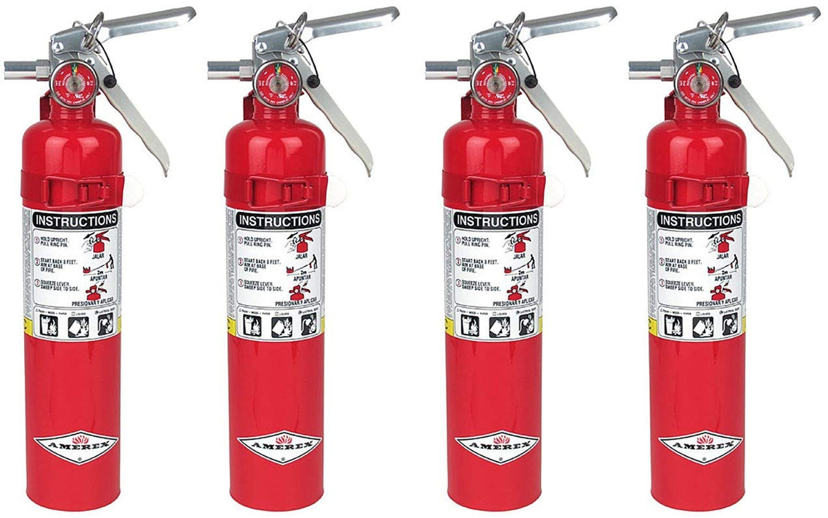 2.5 ABC Dry Chemical Fire Extinguisher, 4 Pack S56410
