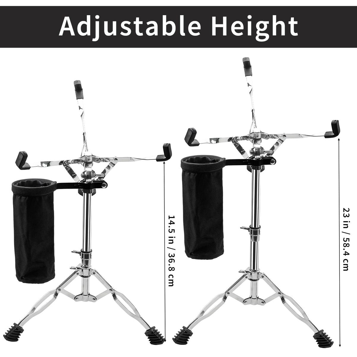 Adjustable Snare Drum Stand with Sticks Holder S95829