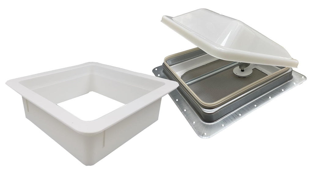 White RV Roof Vent Z14031