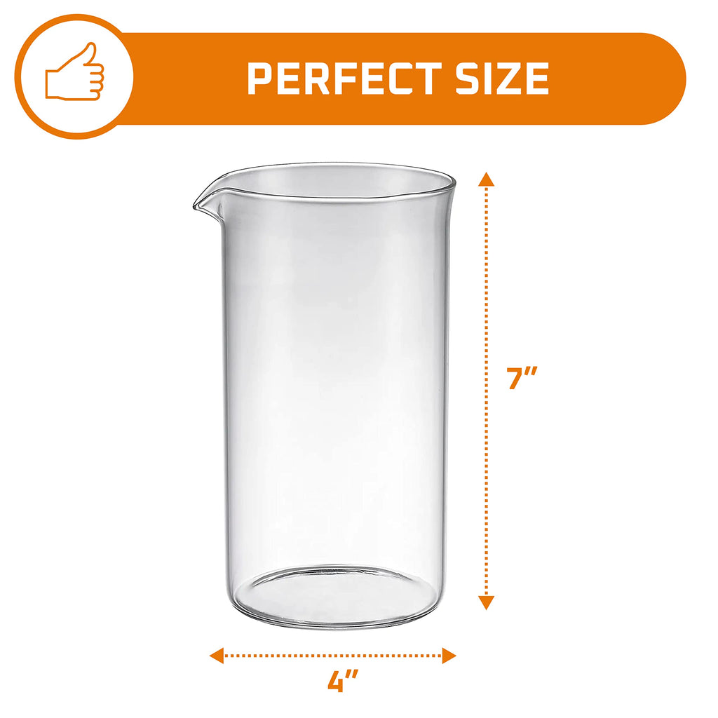 34 oz Borosilicate Glass Carafe L743