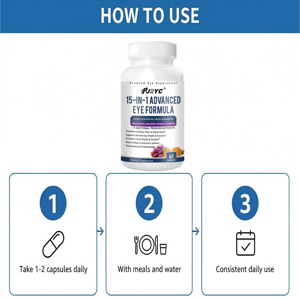15 in 1 Eye Formula with Lutein 120 Capsules F1750