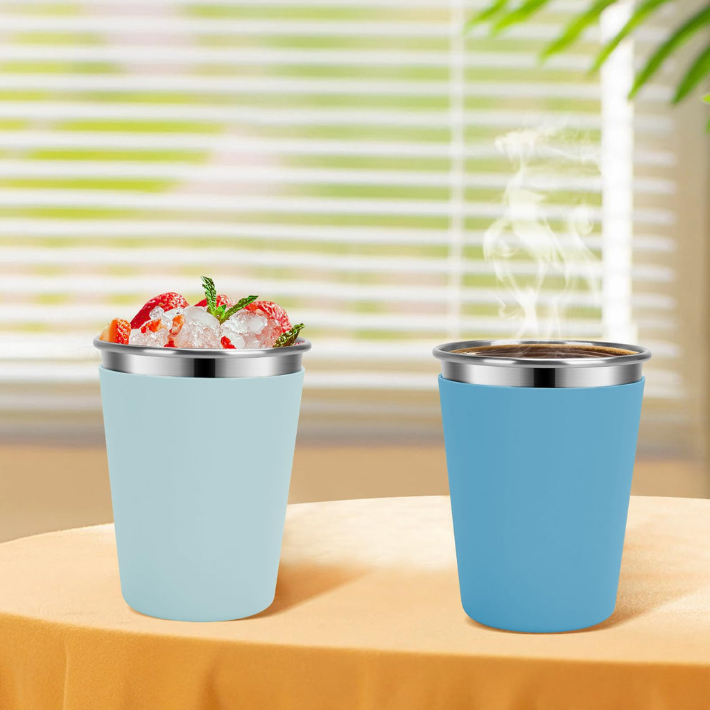 Stainless Steel Kids Cups with Lids, 12oz Spill Proof, 2 Pack H536157