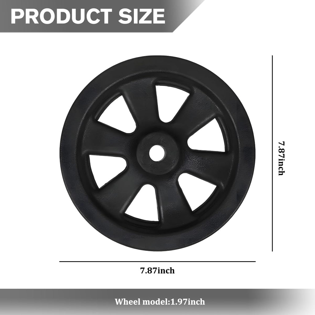 8 Inch Nylon Trailer Jack Caster Wheel with Bolt and Nut T766485