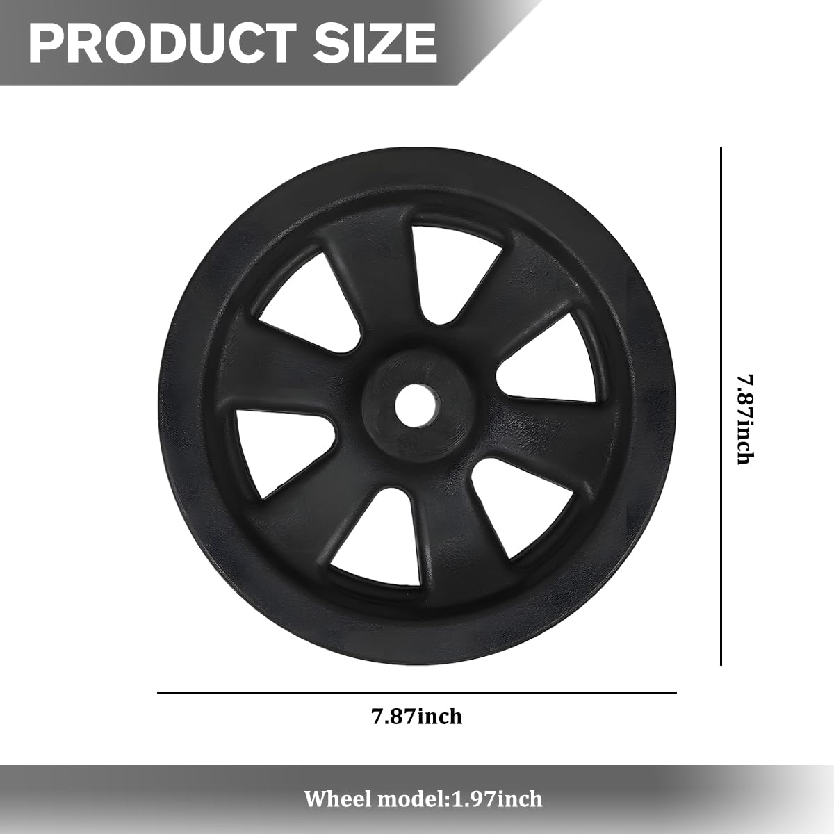 8 Inch Nylon Trailer Jack Caster Wheel with Bolt and Nut T766485