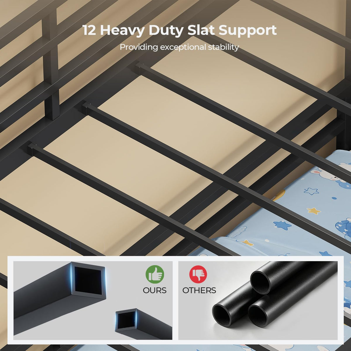 Triple Bunk Bed with 6 Storage Drawers C89640