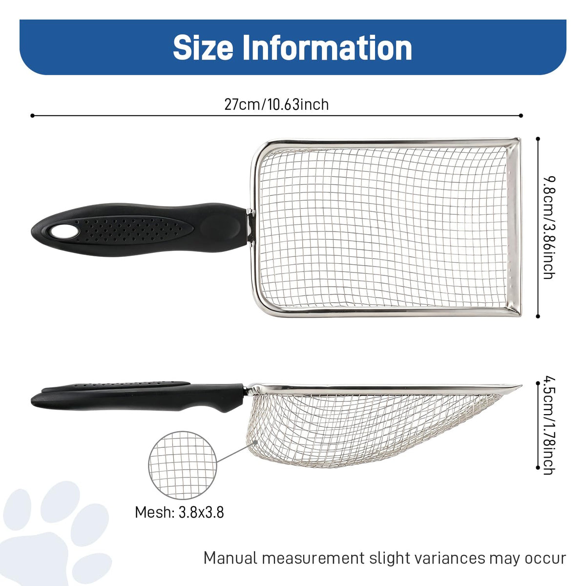 Stainless Steel Cat Litter Scoop G8738