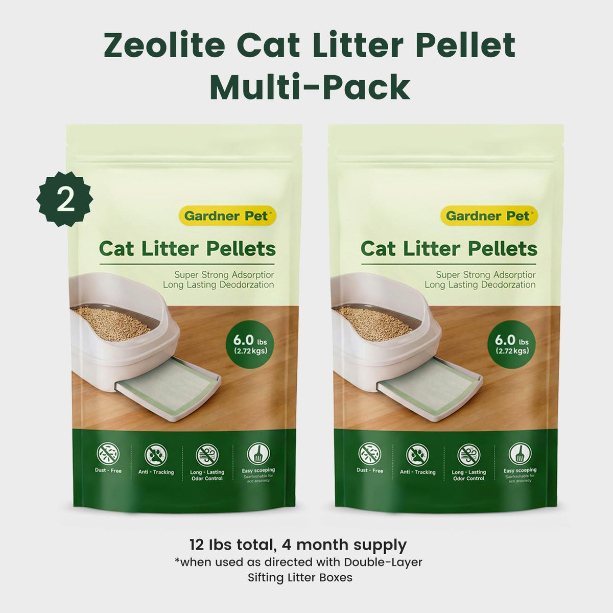 Zeolite Cat Litter Pellets 12 Lbs U906205