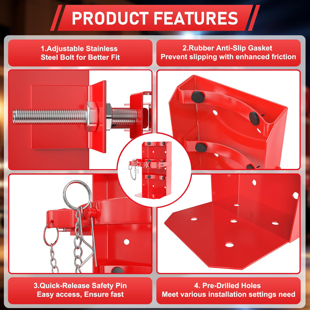 Heavy Duty Fire Extinguisher Mount D3847