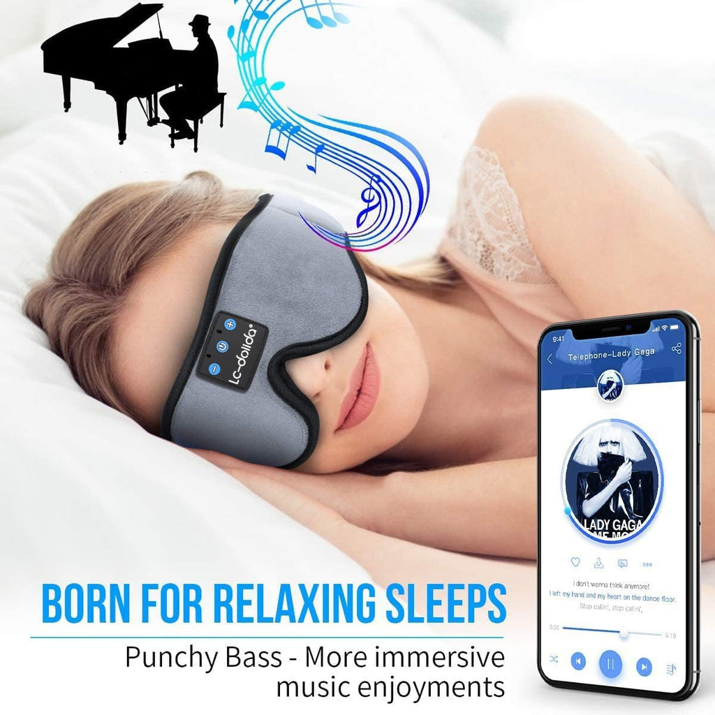 Sleep Mask with Bluetooth Headphones Cotton Y6764