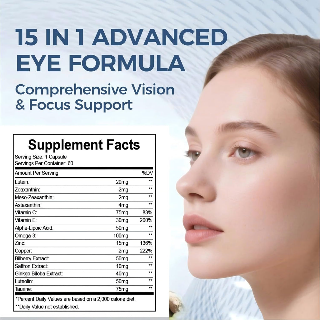 15 in 1 Eye Formula with Lutein 120 Capsules F1750