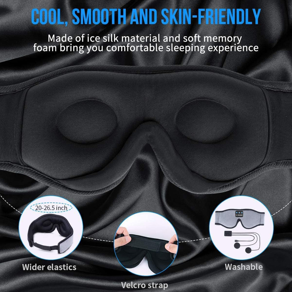 Sleep Mask with Bluetooth Headphones Cotton Y6764