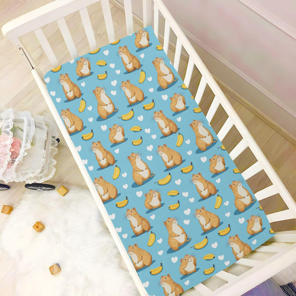 Soft Breathable Microfiber Fitted Crib Sheet, Standard Size 28in x 52in I709