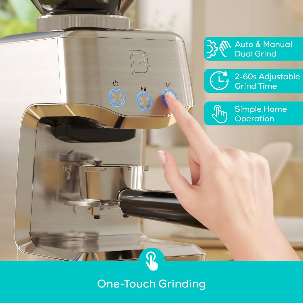 Conical Burr Coffee Grinder with 35 Grind Settings G8385