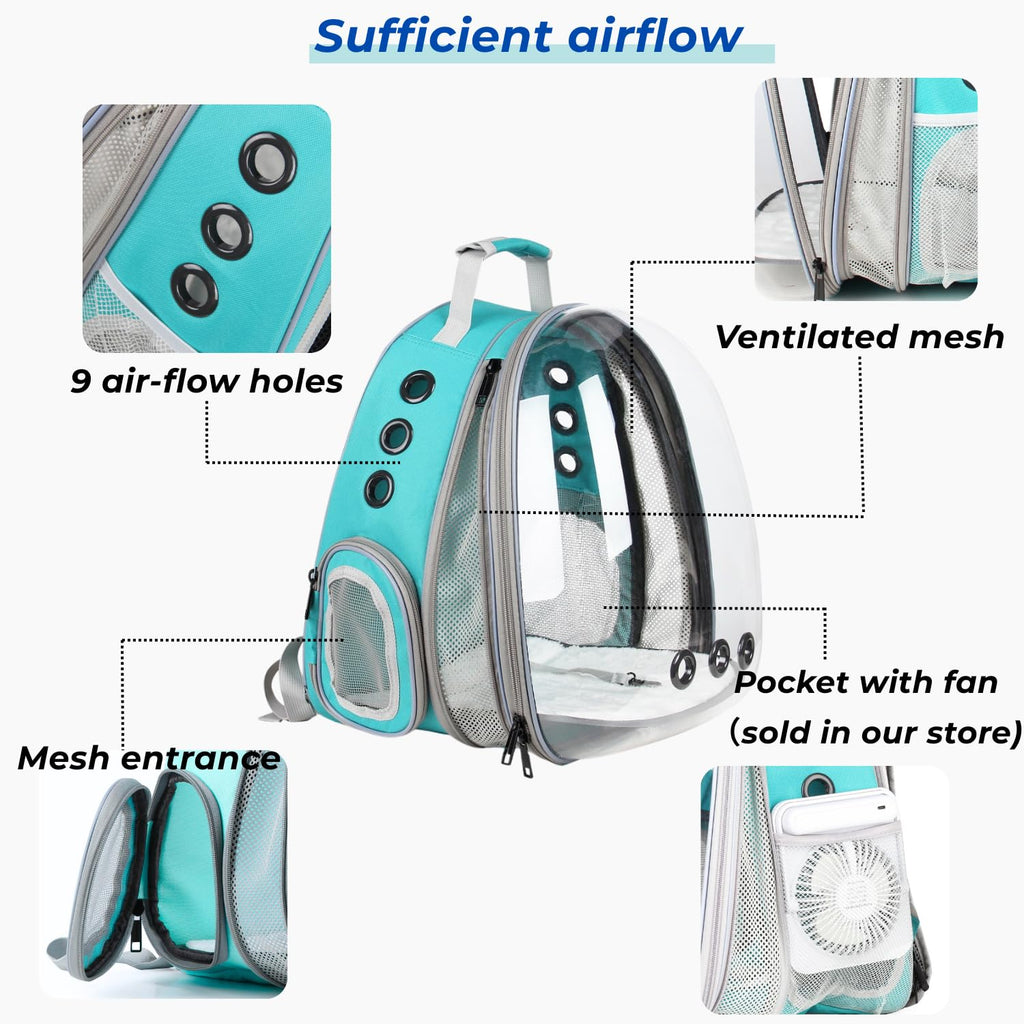 Expandable Cat Backpack with Mini Fan P194