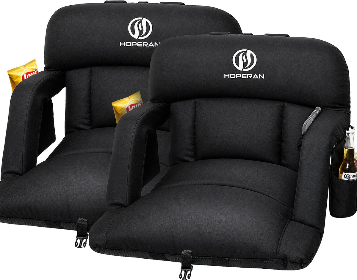 25" Extra Thick Stadium Seats for Bleachers, 2-Pack X974