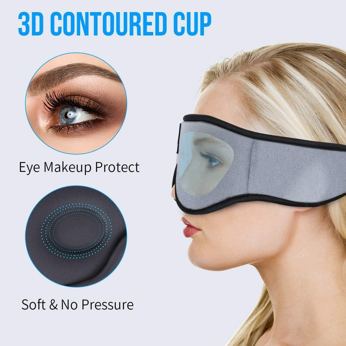 Sleep Mask with Bluetooth Headphones Cotton Y6764