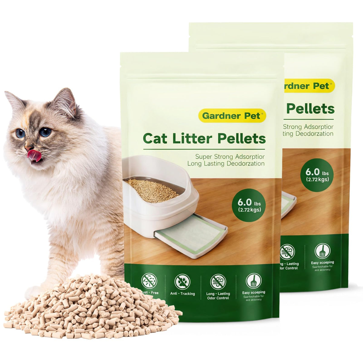 Zeolite Cat Litter Pellets 12 Lbs U906205