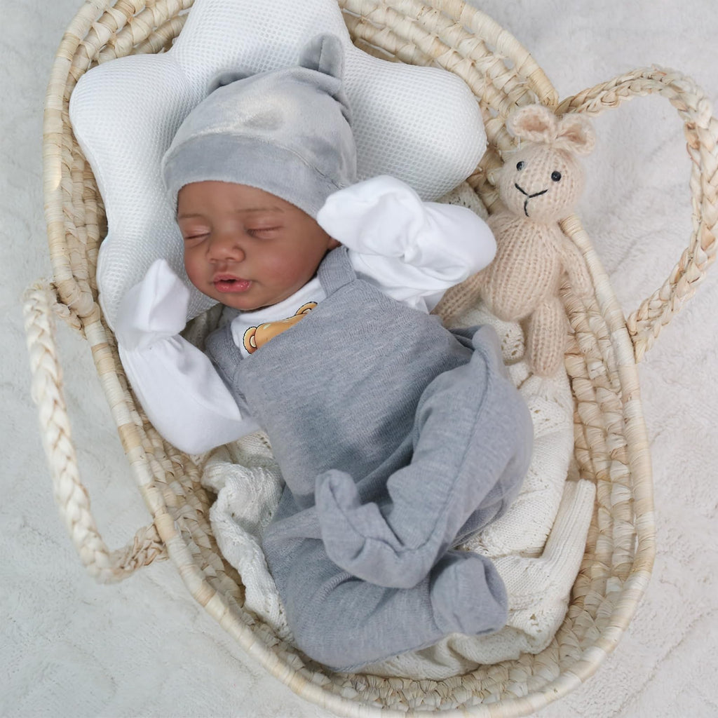 Realistic Reborn Baby Dolls Black 18" African American Boy G564