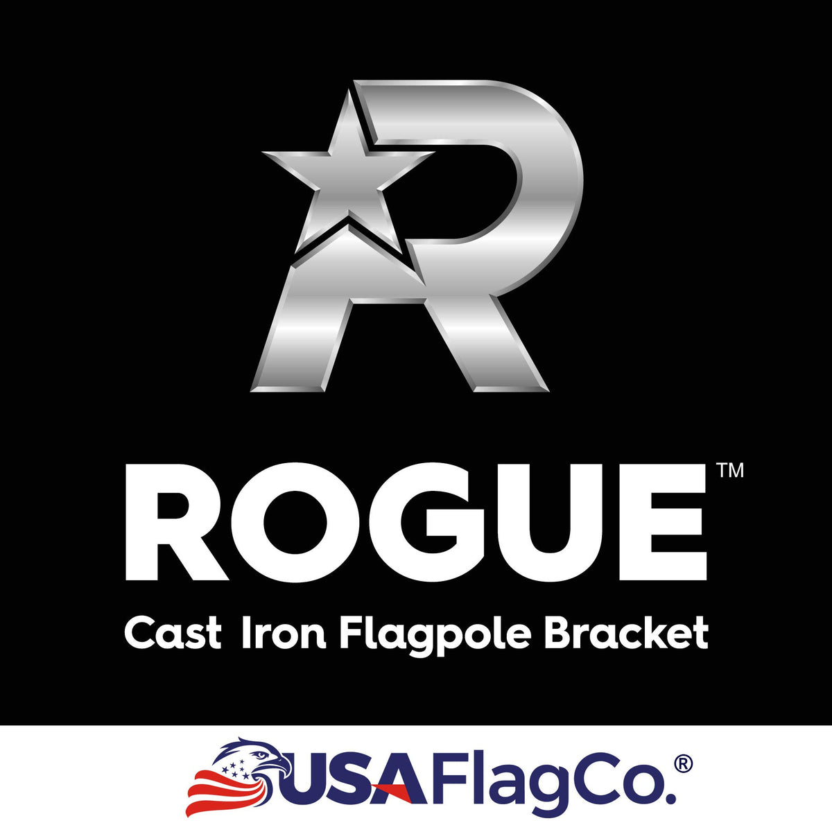 Flag Pole and Bracket Kit Brushed Aluminum E88344
